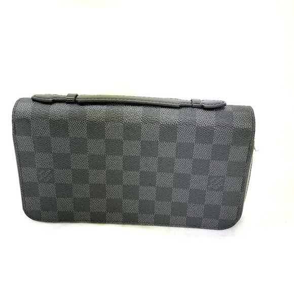 Louis Vuitton Long Damier Zippy Graphite Black Black Wallet - Picture 1 of 9